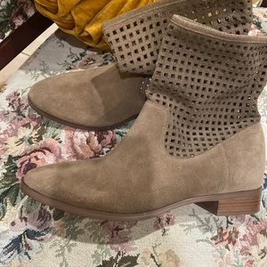 Michael Kors ankle brown leather boots 8 M